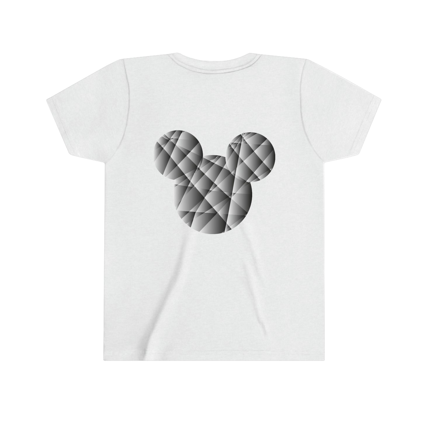 Abstract Mickey White to Black T-shirt